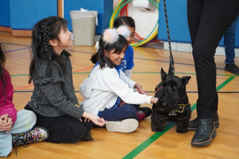 Herricks’ Searingtown School ‘Scotties’ visited by Scottish Terriers