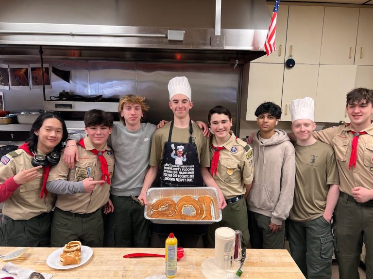 Scout Troop 201 hold pancake fundraiser at the Albertson Firehouse