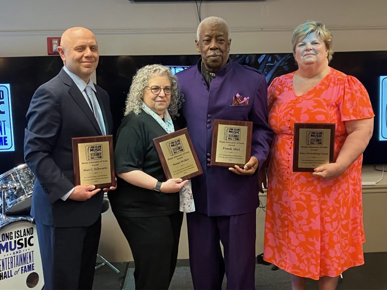 Music teachers from across Long Island honored at the LI Music and Entertainment Hall of Fame Educator of Note Awards