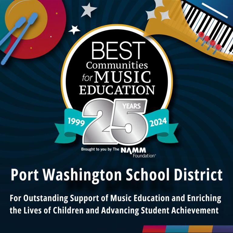 Port Washington School District’s music education program receives national recognition for 10th consecutive year