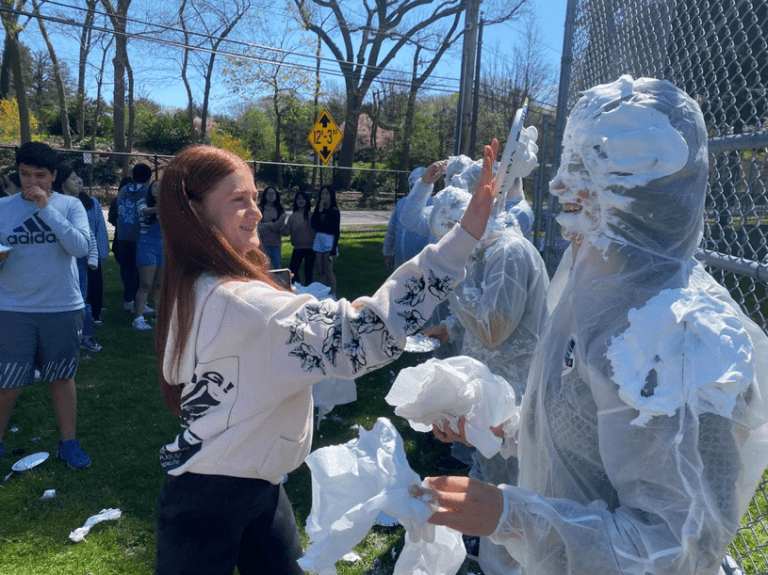 Pie raises dough at Roslyn Middle School