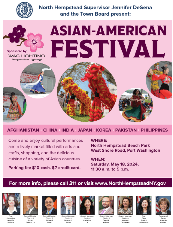 Town to host Asian American Festival at North Hempstead Beach Park