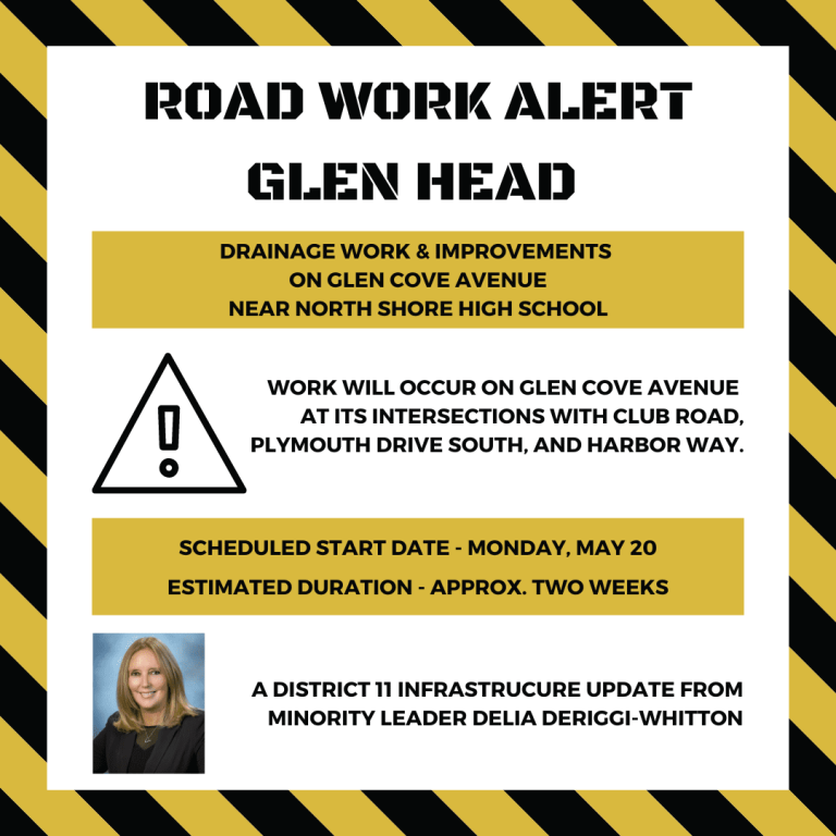 Drainage work and improvements set to begin near North Shore High School in Glen Head