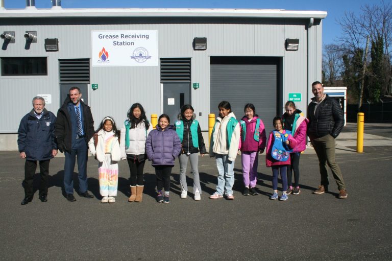 Girl Scout Troop 612 takes tour of Great Neck Water Pollution Control District