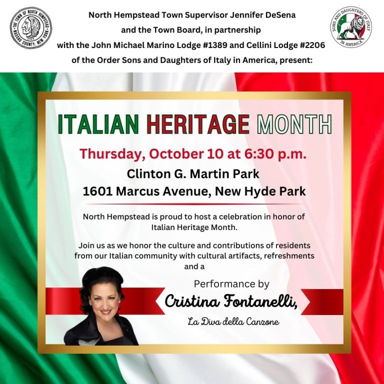 North Hempstead to host Italian Heritage Month celebration