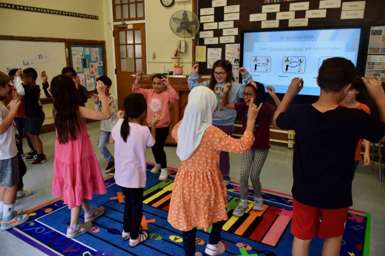 Hillside students celebrate Hispanic Heritage Month in music class