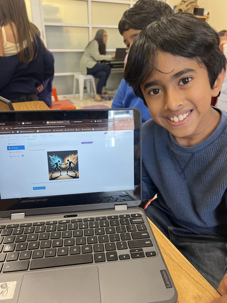 Students explore the future of technology through AI prompt generation Students explore the future of technology through AI prompt generation