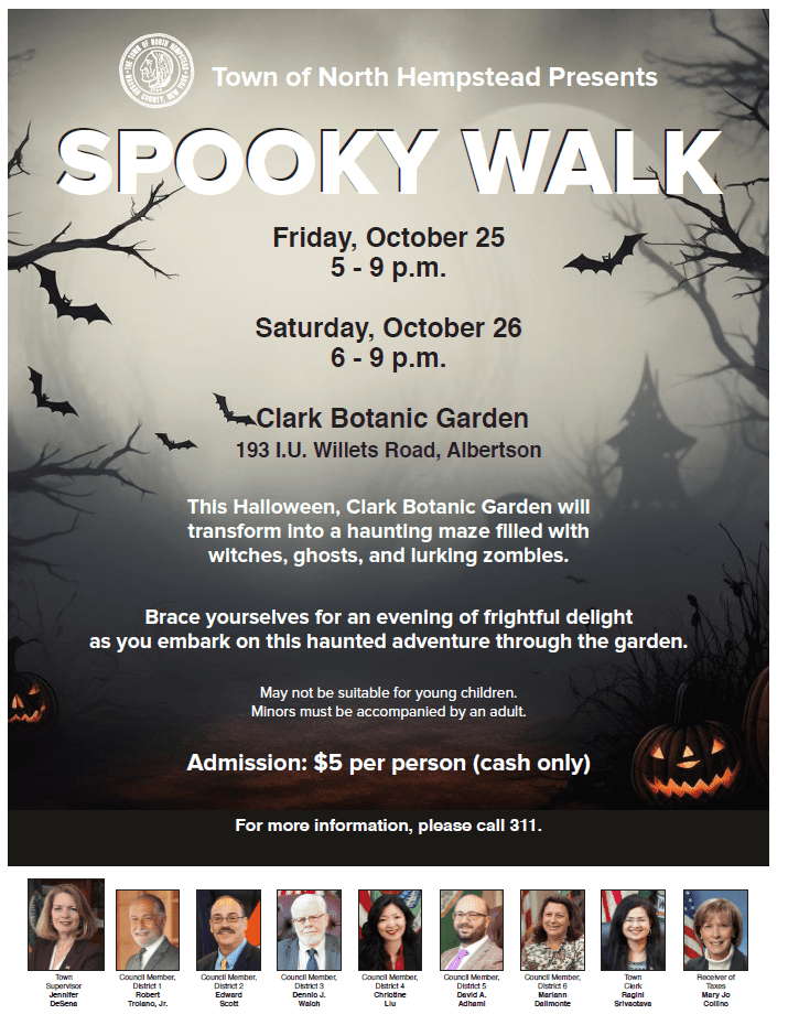 North Hempstead to host annual Spooky Walk at Clark Botanic Garden